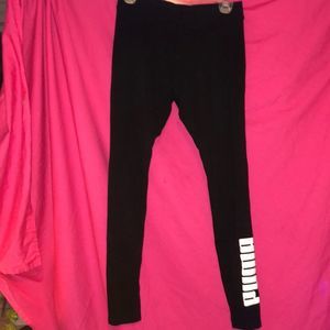 Black and White Puma Leggings